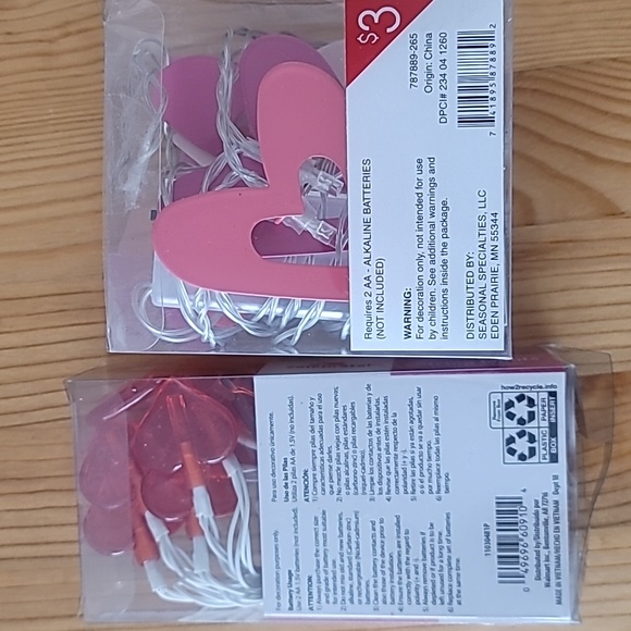 Lot of 7 pink and/or red mini led lights. - Picture 5 of 5